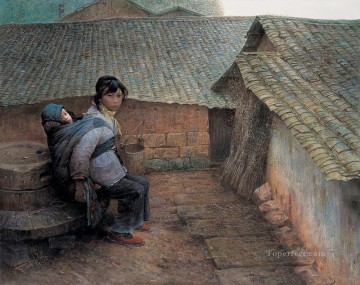 Farmyard at Hometown LZL from China Oil Paintings